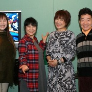 左から、高乃麗さん（峯崎拳一役）、折笠愛さん（霧隠虎太郎役）、松本梨香さん（日向仁役）島田敏さん（エルドラン／流崎力哉役）