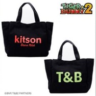 「TIGER & BUNNY２×kitson コラボ トートバッグ（大）」ブラック（C）BNP/T&B2 PARTNERS