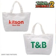 「TIGER & BUNNY２×kitson コラボ トートバッグ（大）」ホワイト（C）BNP/T&B2 PARTNERS