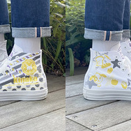 「White atelier BY CONVERSE × ラブライブ！スーパースター!! ALL STAR COLORS R HI」各13,750円（税込）（C）2022 プロジェクトラブライブ！スーパースター!!