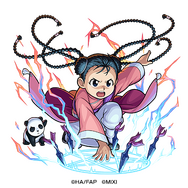 『鋼の錬金術師 FULLMETAL ALCHEMIST』×『モンスト』火属性 ★6錬丹術の使い手 メイ・チャン（進化）（C）荒川弘／鋼の錬金術師製作委員会（C）MIXI