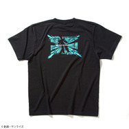 「STRICT-G『機動戦士ガンダムUC』半袖Tシャツ」シルエット結晶柄（ブラック）各4,730円（税込）（C）創通・サンライズ