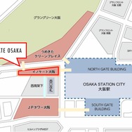 ｢イノゲート大阪｣地図