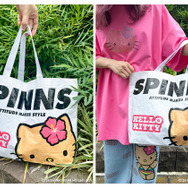 ハローキティ × SPINNS オリジナルノベルティ「ビニールシート素材ショッパー」（C）’24 SANRIO APPR.NO.L651563