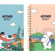 「ムーミンマーケット2024」リングノート」（ハンモック／サン）各605円（C）Moomin Characters TM
