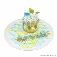 シナモロール限定パンケーキ　1,300円 ※イートインのみ（C）2024 SANRIO CO., LTD. 　著作 株式会社サンリオ