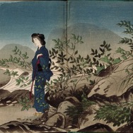 泉鏡花『龍蜂集』見返し 博物館 明治村蔵