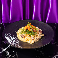 【周防 薊】たこと大葉のパスタ