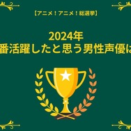 2024年に一番活躍したと思う男性声優は？ 小林千晃、中村悠一、花江夏樹…インパクトのある役を演じた声優がランクイン【結果発表】