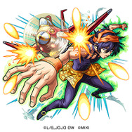 木属性　★5　怯まぬ精神力 ナランチャ・ギルガ（進化）CV：山下大輝