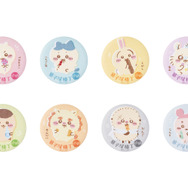 「菓子屋横丁の思い出マット缶バッジinカプセル（全8種）」各300円（税込）（C）nagano / chiikawa committee