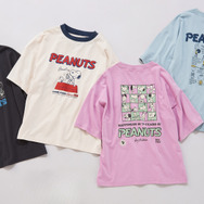 「スヌーピー」ヴィンテージ風デザインの発泡プリントTシャツ（C）2025 Peanuts Worldwide LLC.www.snoopy.co.jp