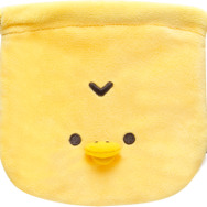 「リラックマ『BASIC RILAKKUMA Flower』ぬいぐるみ巾着コレクション キイロイトリ」（C）2025 SAN-X CO., LTD. ALL RIGHTS RESERVED.