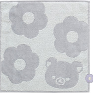 「リラックマ『BASIC RILAKKUMA Flower』ミニタオル リラックマ」（C）2025 SAN-X CO., LTD. ALL RIGHTS RESERVED.