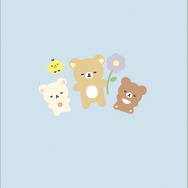 「リラックマ『BASIC RILAKKUMA Flower』クリアホルダー リラックマ＆キイロイトリ」（C）2025 SAN-X CO., LTD. ALL RIGHTS RESERVED.