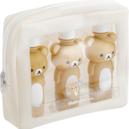 「リラックマ『BASIC RILAKKUMA Flower』ボトルポーチセット リラックマ」（C）2025 SAN-X CO., LTD. ALL RIGHTS RESERVED.