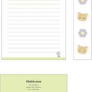 「リラックマ『BASIC RILAKKUMA Flower』レターセット」（C）2025 SAN-X CO., LTD. ALL RIGHTS RESERVED.
