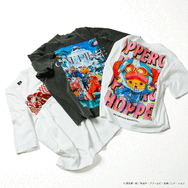ポップアップショップ「ONE PIECE EGGHEAD EDITION×DAIMARU MATSUZAKAYA」大丸東京店＆大丸梅田店で開催。「Monkey.D.Luffy T-shirt」「Vintage T-shirt ver.2」「TonyTony.Chopper T-shirt」（C）尾田栄一郎／集英社・フジテレビ・東映アニメーション