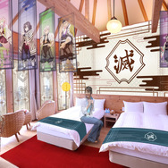 ニジゲンノモリ×アニメ『鬼滅の刃』コラボイベント第3弾。コラボルーム「柱のコクーン」（C）吾峠呼世晴／集英社・アニプレックス・ufotable