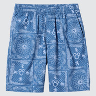 ユニクロ「MEN ディズニー イン ブルー リネンブレンドイージーショーツ」カラー：63 BLUE（C）Disney