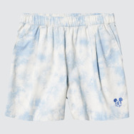 ユニクロ「WOMEN ディズニー イン ブルー イージーショートパンツ」カラー：61 BLUE（C）Disney