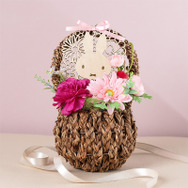 フラワーミッフィー「木製コースター アートフラワーアレンジ」Illustrations Dick Bruna（C）copyright Mercis bv,1953-2025　www.miffy.com（C）Benelic co.,LTD.