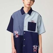 変身｜ビッグシルエットポリトロ半袖シャツ