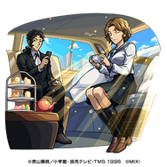 光属性　★5　令嬢と執事 大岡紅葉＆伊織無我（進化）CV：ゆきのさつき（大岡紅葉）小野大輔（伊織無我）