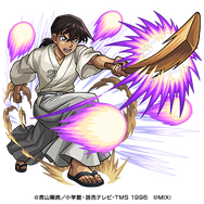 闇属性　★5　五段突きの使い手 沖田総司（進化）CV：遊佐浩二