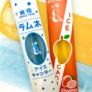 じゅじゅ探訪オリジナル アイスキャンデー　ラムネ味／マンゴー味
