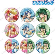 描き下ろし カクテルグラスver. トレーディンググリッター缶バッジ