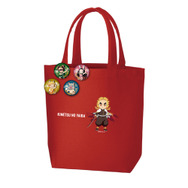 ローソンでアニメ『鬼滅の刃』キャンペーンが開催。「ミニトートバッグ＆缶バッジセット」（C）吾峠呼世晴／集英社・アニプレックス・ufotable（C）Lawson, Inc.