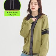 TVアニメ『ブルーロック』× earth music＆ecology Japan Label「ニットカーディガン 潔 世一 モデル＜グリーン＞」