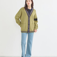 TVアニメ『ブルーロック』× earth music＆ecology Japan Label「ニットカーディガン 潔 世一 モデル＜グリーン＞