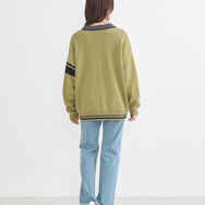 TVアニメ『ブルーロック』× earth music＆ecology Japan Label「ニットカーディガン 潔 世一 モデル＜グリーン＞」