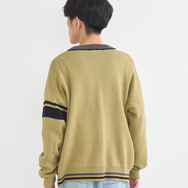 TVアニメ『ブルーロック』× earth music＆ecology Japan Label「ニットカーディガン 潔 世一 モデル＜グリーン＞」