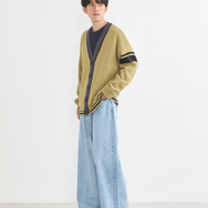 TVアニメ『ブルーロック』× earth music＆ecology Japan Label「ニットカーディガン 潔 世一 モデル＜グリーン＞」