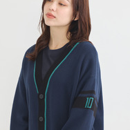 TVアニメ『ブルーロック』× earth music＆ecology Japan Label「ニットカーディガン 糸師 凛 モデル＜ターコイズブルー＞」