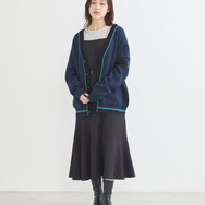 TVアニメ『ブルーロック』× earth music＆ecology Japan Label「ニットカーディガン 糸師 凛 モデル＜ターコイズブルー＞」