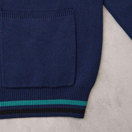 TVアニメ『ブルーロック』× earth music＆ecology Japan Label「ニットカーディガン 糸師 凛 モデル＜ターコイズブルー＞」