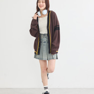 TVアニメ『ブルーロック』× earth music＆ecology Japan Label「ニットカーディガン 蜂楽 廻 モデル＜イエロー＞」