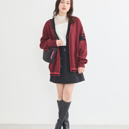 TVアニメ『ブルーロック』× earth music＆ecology Japan Label「ニットカーディガン 千切 豹馬 モデル＜ピンク＞」