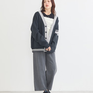 TVアニメ『ブルーロック』× earth music＆ecology Japan Label「ニットカーディガン 凪 誠士郎 モデル＜ブラック＞」