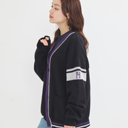 TVアニメ『ブルーロック』× earth music＆ecology Japan Label「ニットカーディガン 御影 玲王 モデル＜パープル＞」