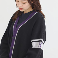 TVアニメ『ブルーロック』× earth music＆ecology Japan Label「ニットカーディガン 御影 玲王 モデル＜パープル＞」