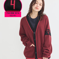 TVアニメ『ブルーロック』× earth music＆ecology Japan Label「ニットカーディガン 千切 豹馬 モデル＜ピンク＞」