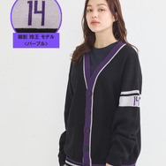 TVアニメ『ブルーロック』× earth music＆ecology Japan Label「ニットカーディガン 御影 玲王 モデル＜パープル＞」