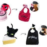 『ミラキュラス レディバグ＆シャノワール』より全2種の「肩乗せエコバッグ」（C）2025 ZAGTOON–METHOD–TOEI ANIMATION.