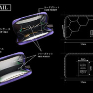 「EVANGELION × NADAYA コインケース」（C）khara