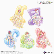 TVアニメ『五等分の花嫁＊』【クインテット】 ホログラムステッカー（C）春場ねぎ・講談社／「五等分の花嫁＊」製作委員会